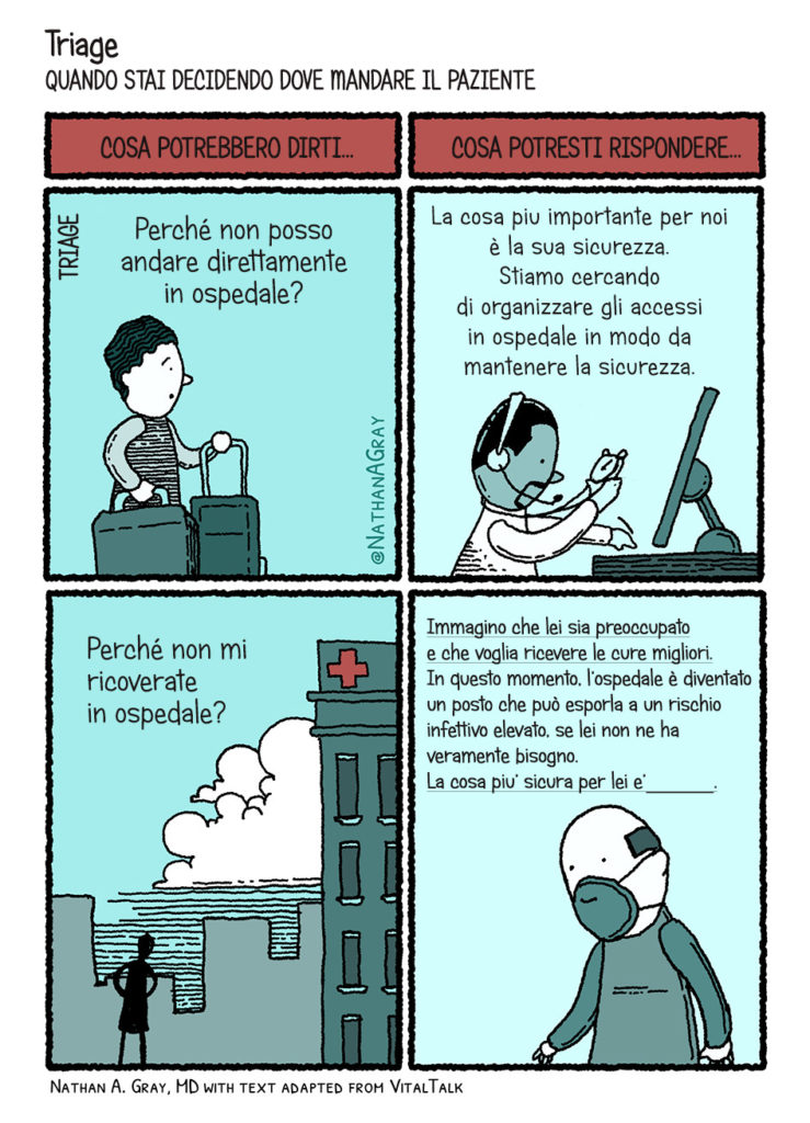 fumetto comunicazione medico paziente